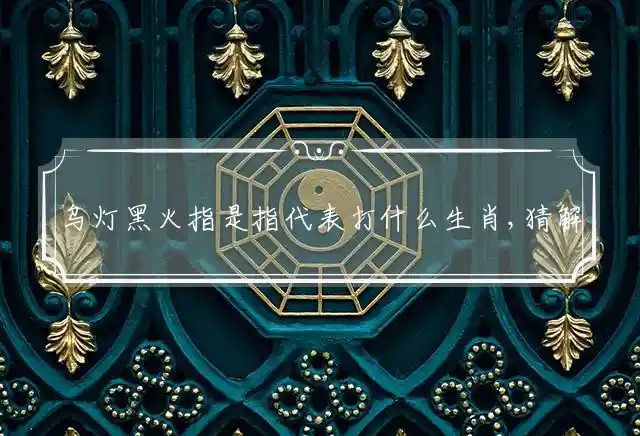 乌灯黑火是什么生肖