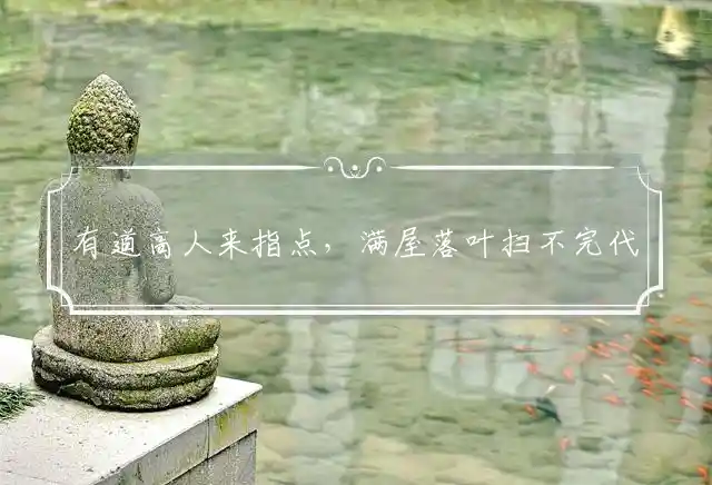 有道高人来指点,满屋落叶扫不完是什么生肖