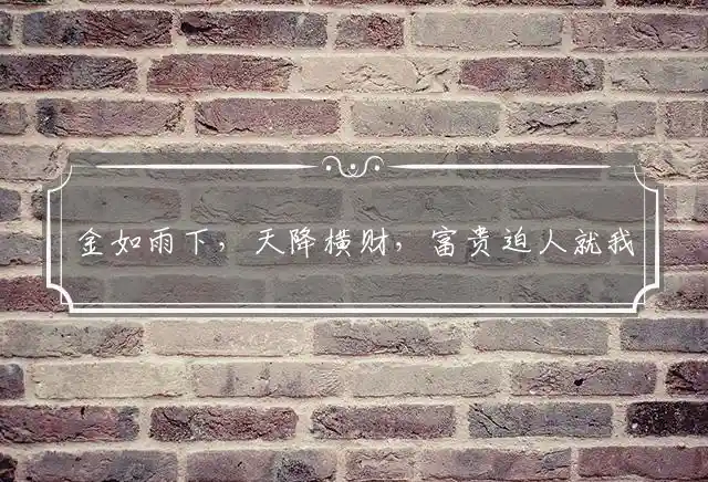 金如雨下,天降横财,富贵迫人就我来是什么生肖