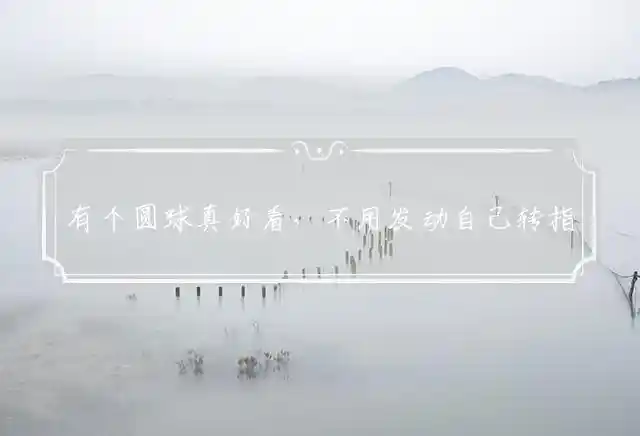 有个圆球真好看,不用发动自己转是什么生肖